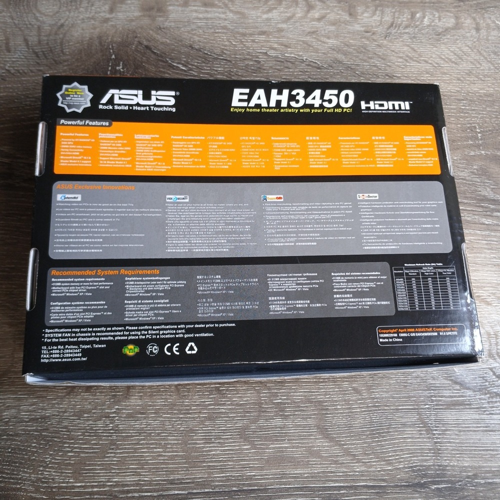 ASUS EAH3450/HTP/256M Radeon HD‎ 3450 256MB GDDR2 Graphics Card ZB - Picture 9 of 9
